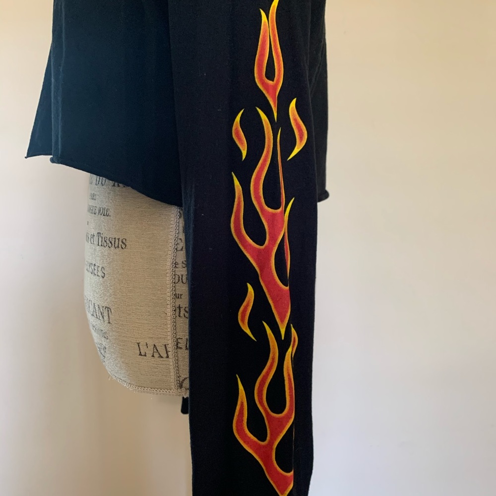 Cropped flames tee - Picture 6 of 6